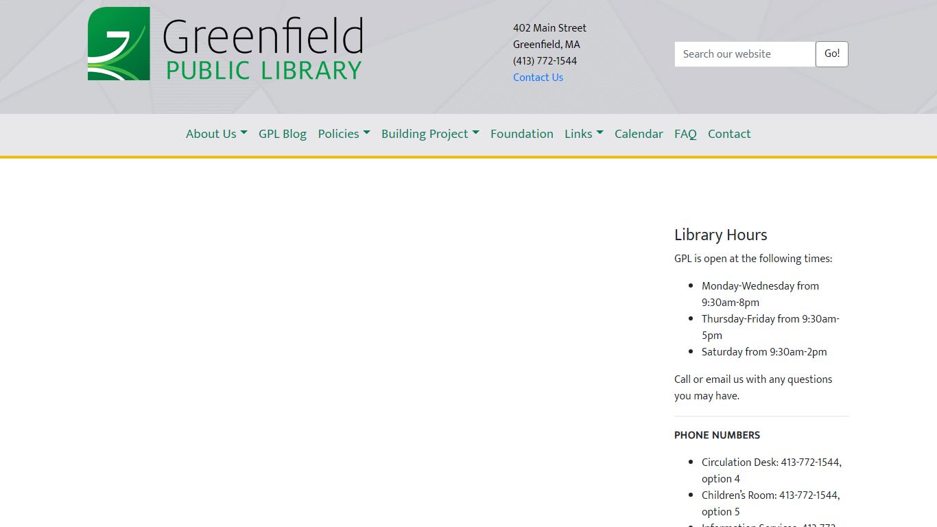 Greenfield Public Library